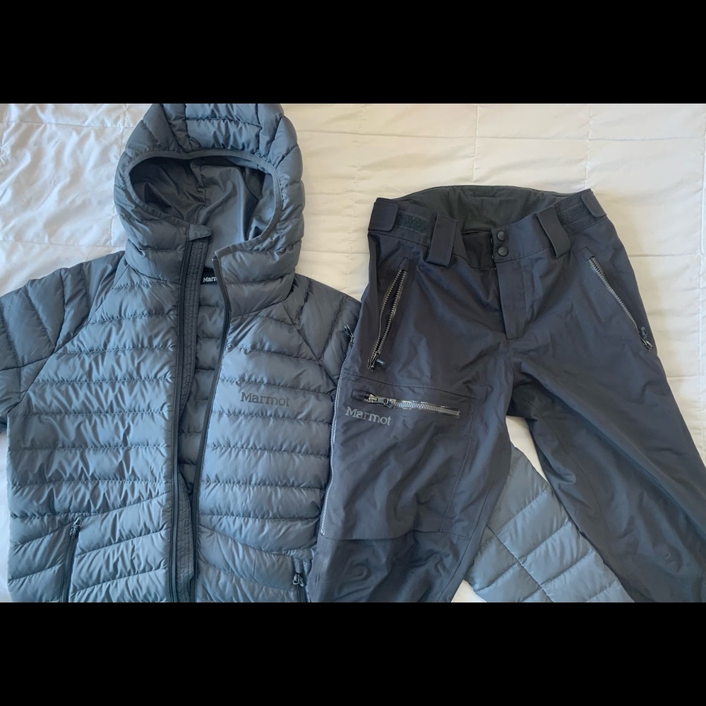 Men’s Marmot ski outfit